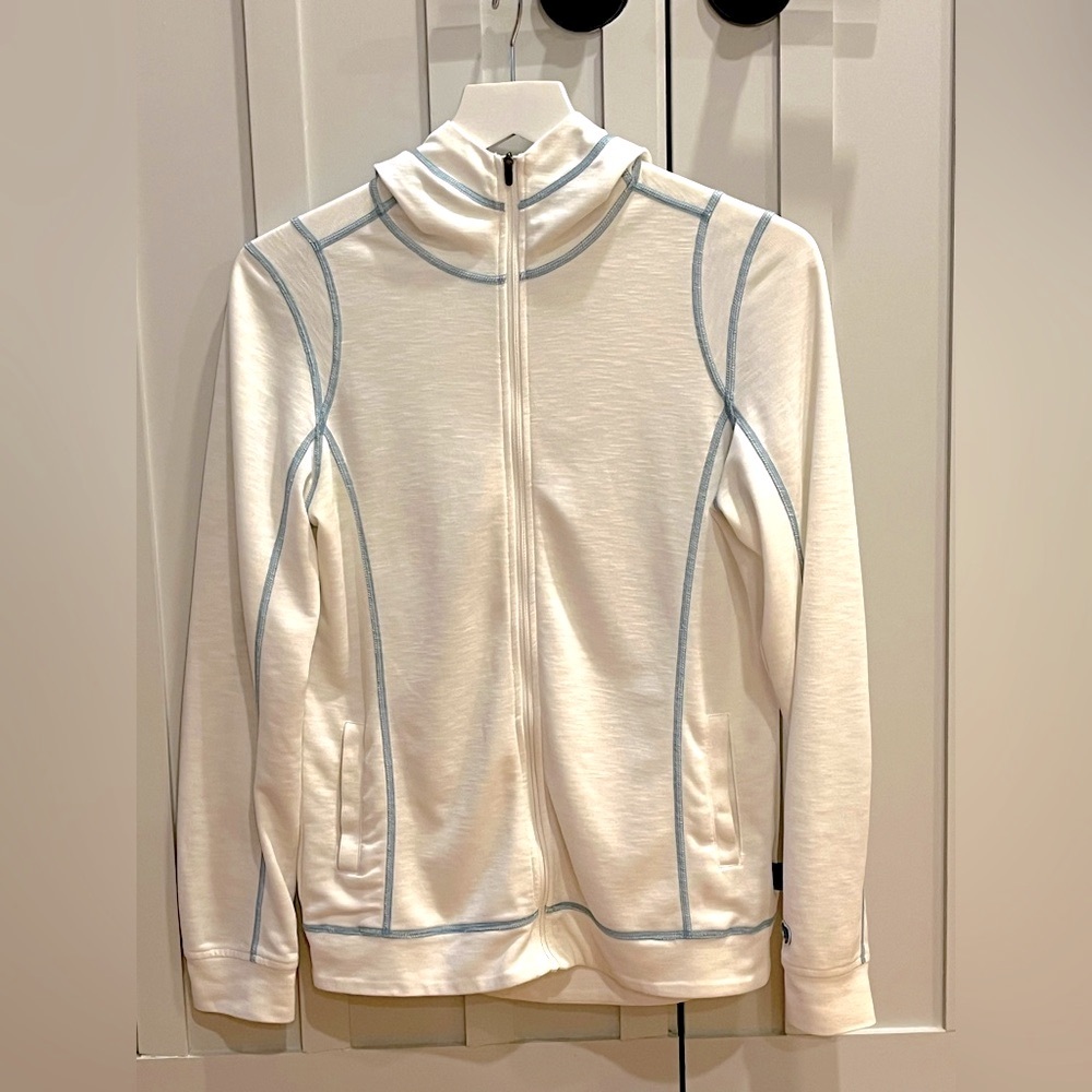 Kuhl White Warm-up Hoodie Full Zip Pockets, Women's Sz XS